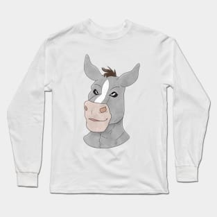 Anthro donkey face Long Sleeve T-Shirt